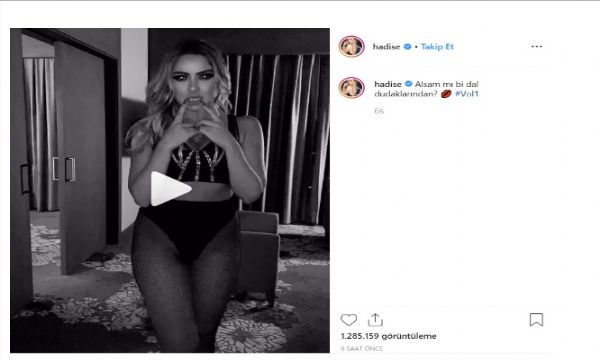 Hadise'den olay yaratan video